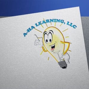 Engraved-ah-ha-learning-Logo-Mockup